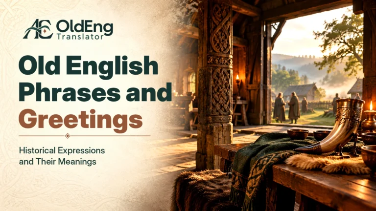 Featured illustration for Old English Phrases and Greetings: Historical Expressions and Their Meanings